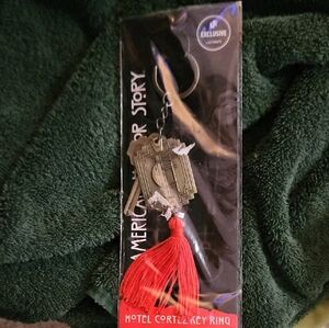 American Horror Story Key Ring with Red Tassel